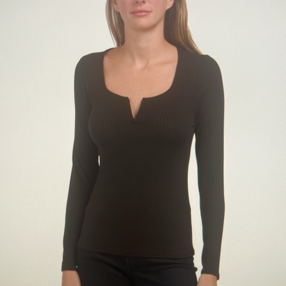 NWT Green Envelope ribbed top